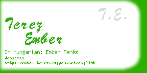 terez ember business card