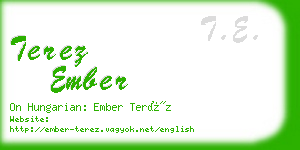 terez ember business card